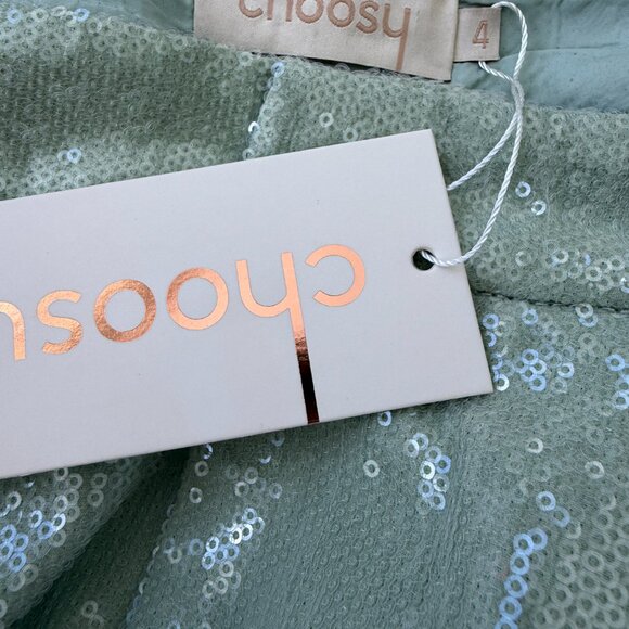 NWT Mint Sequin Wide Leg Crop Pants - Picture 6 of 8